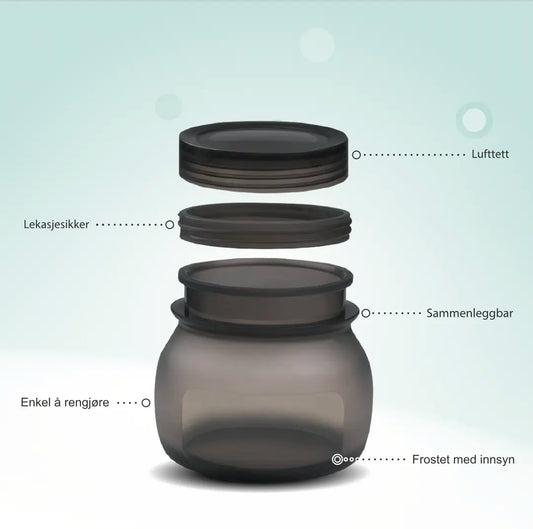 3-pakning FlexiJar matbeholder