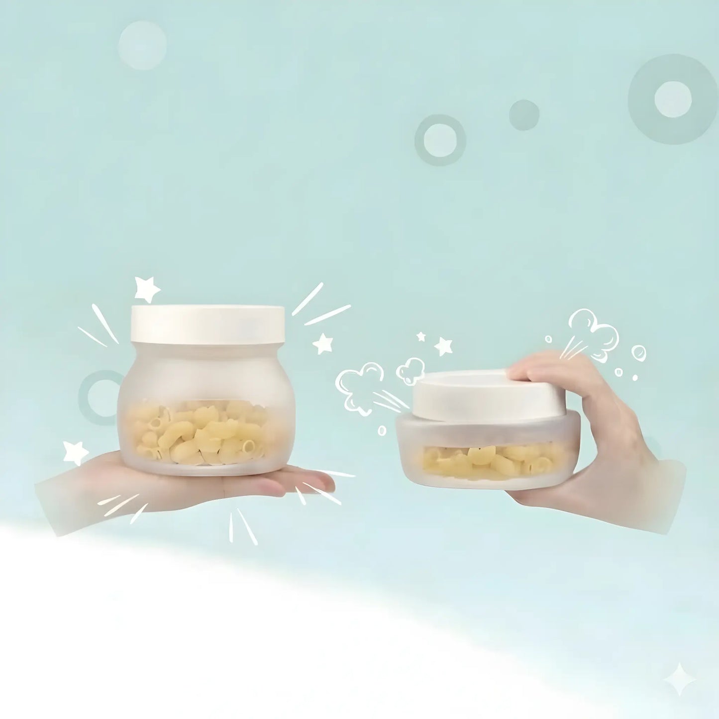 2-pakning FlexiJar matbeholder